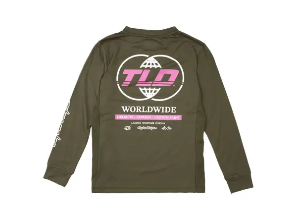 Troy Lee Designs Skyline Ride Tee dětský dres dlouhý rukáv Worldwide Caper