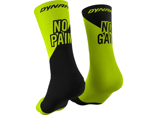 Dynafit No pain No gain sportovní ponožky Neon Yellow/Black Out