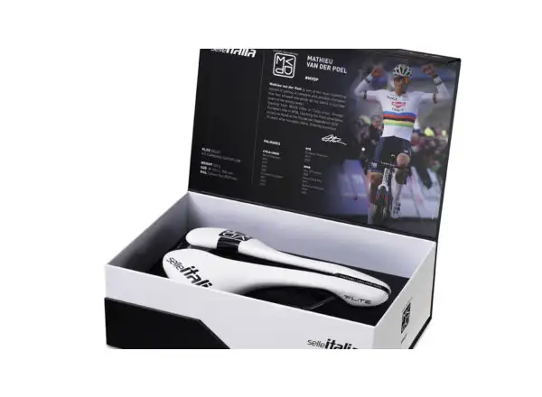 Selle Italia FLITE Boost Superflow Kit Carbon MVDP Edition L3 Carbon +10 mm sedlo bílá