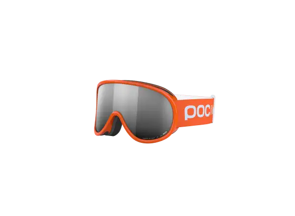 POC POCito Retina dětské lyžařské brýle Fluorescent Orange/Partly Sunny Silver