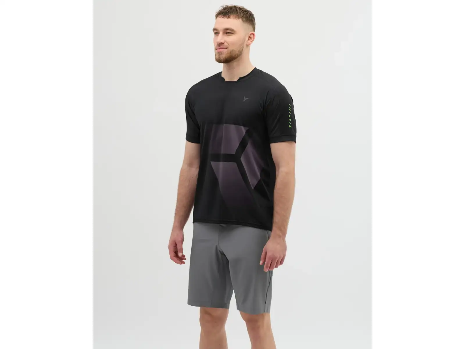 Silvini Gallo pánský volný dres krátký rukáv Black/Grey