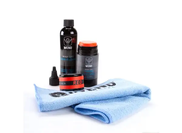 Wend čistič a vosk na řetěz kit červená