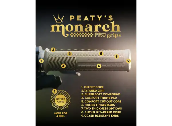Peatys Monarch Pro Knurl Thin gripy Brick red
