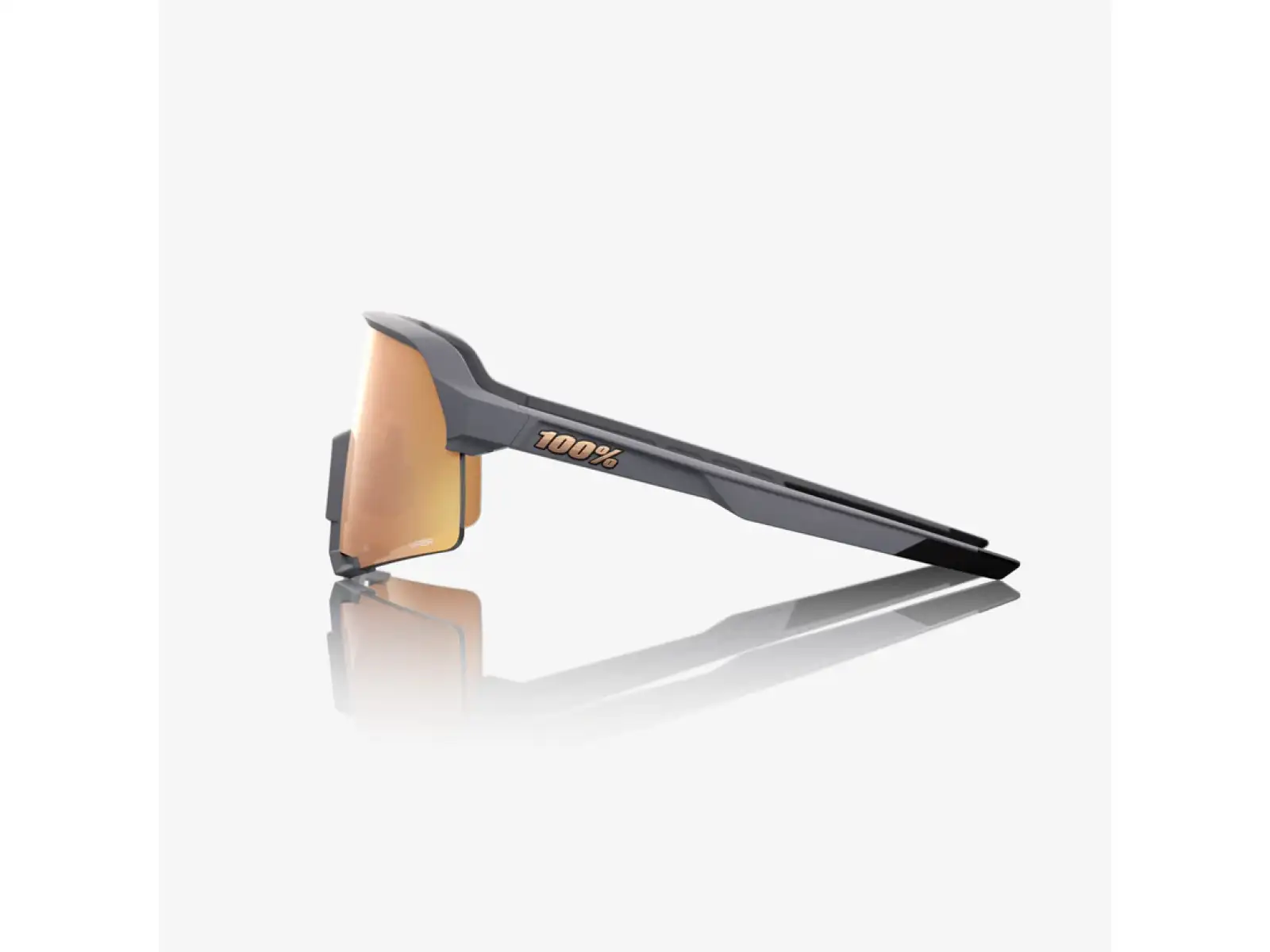 100% S3 sluneční brýle Soft Tact Grey/HiPER Copper Mirror