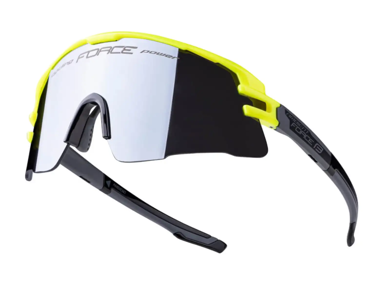 Force Ambient cyklistické brýle fluo/šedá, černá zrcadlová skla