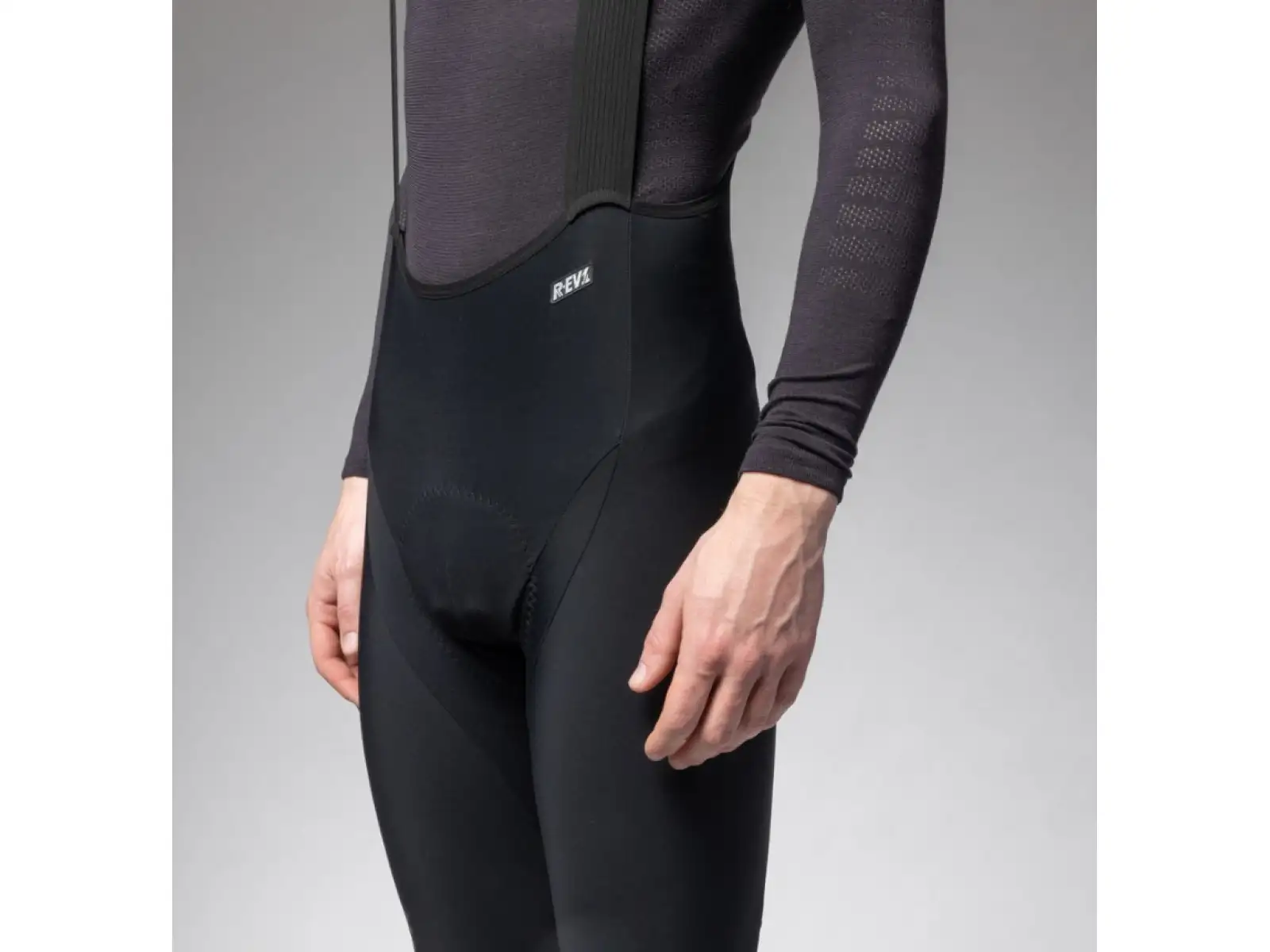 Alé R-EV1 Clima Warm Plus 2.0 pánské zimní kalhoty s laclem a vložkou Black
