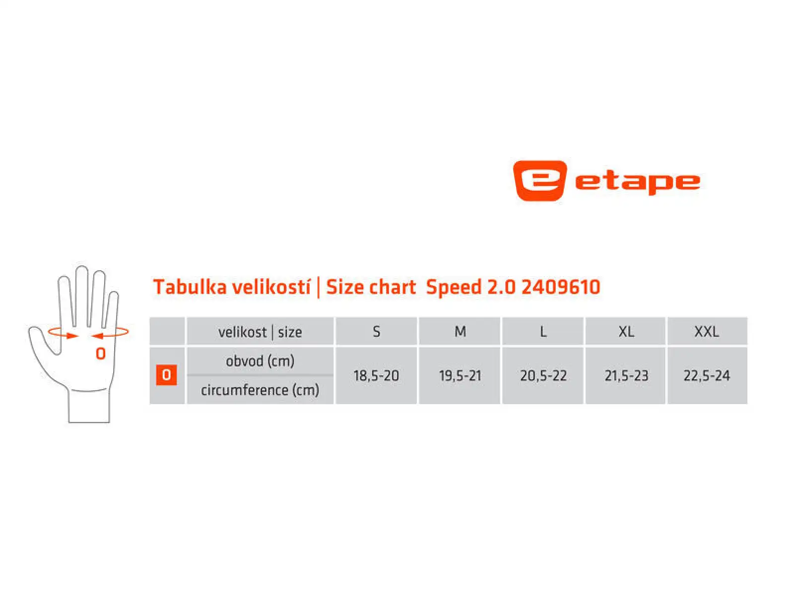 Etape Speed 2.0 rukavice černá
