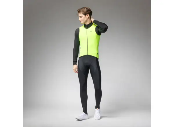 Alé PR-E Thermo 2.0 pánská cyklistická vesta Fluo Yellow
