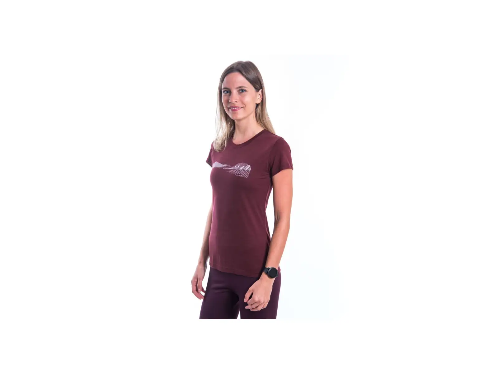 Sensor Merino Air PT Hills dámské triko krátký rukáv Port Red