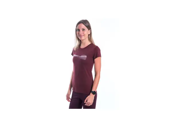 Sensor Merino Air PT Hills dámské triko krátký rukáv Port Red