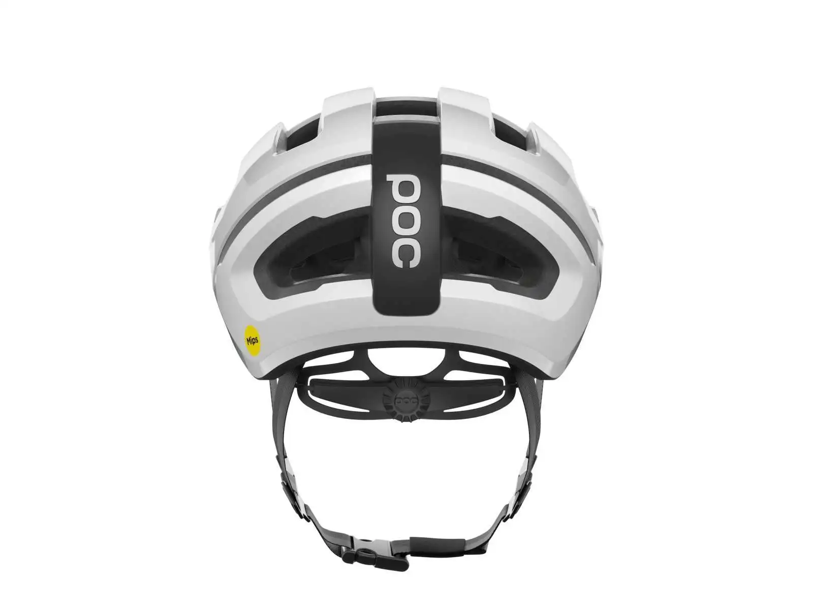 POC Omne Air MIPS přilba Hydrogen White/Uranium Black Matt/Logo