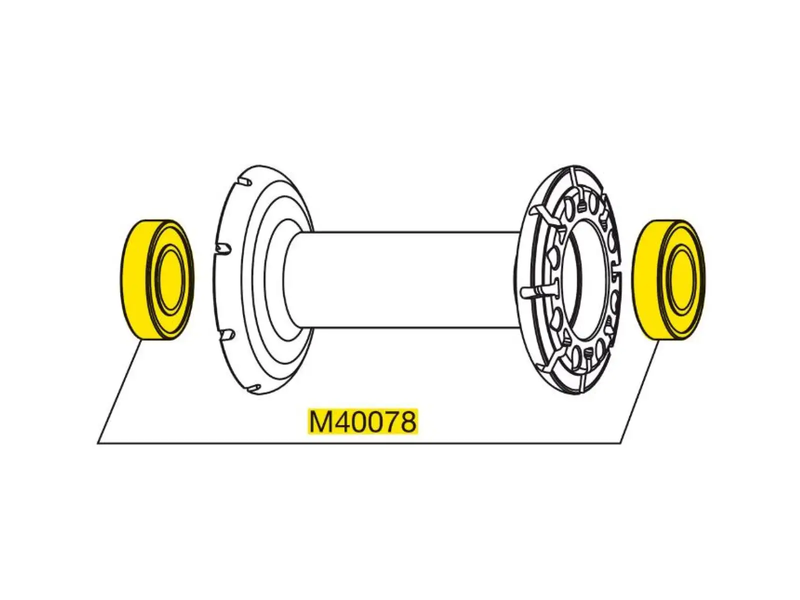 Mavic Bearing Kit pro přední náboj (M40078)