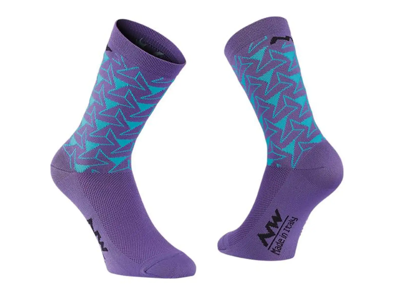 Northwave Dedalo dámské ponožky Purple/Light Blue