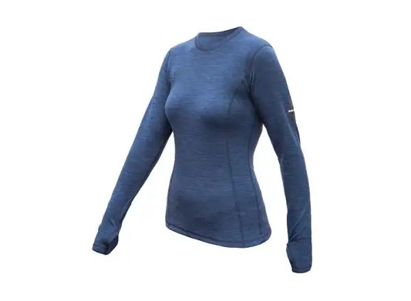 Sensor Merino Bold dámské triko dlouhý rukáv Cool Blue
