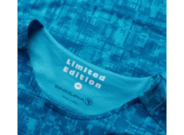 Endura LTD Grid Print pánský dres krátký rukáv Atlantic
