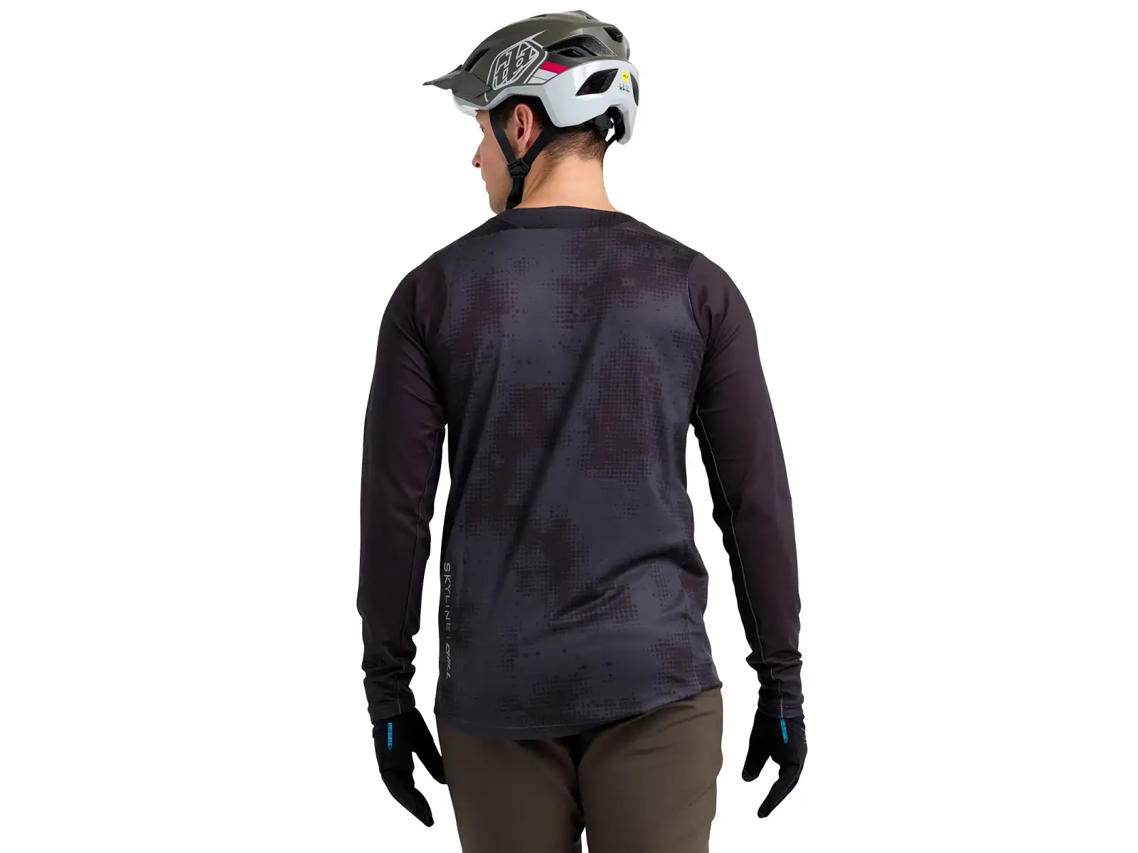 Troy Lee Designs Skyline Chill pánský dres dlouhý rukáv Scattered Carbon