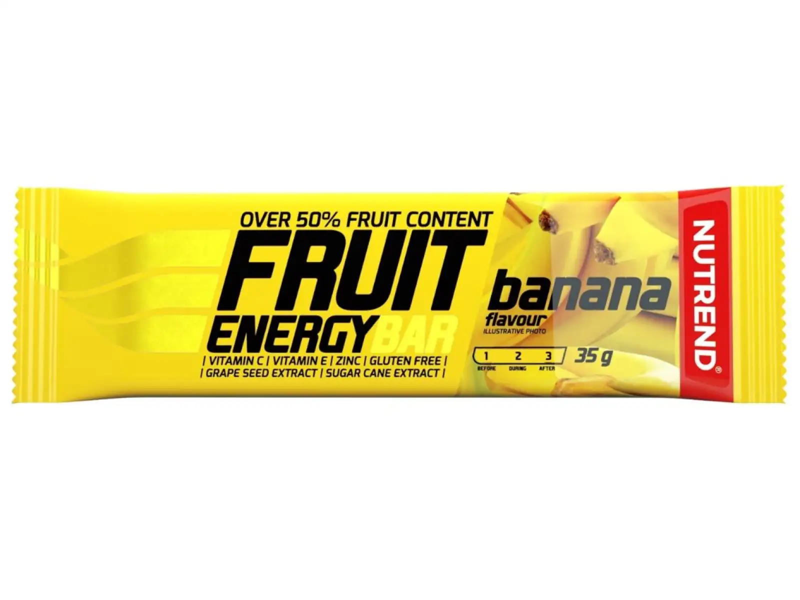 Nutrend Fruit Energy Bar tyčinka 35g banán