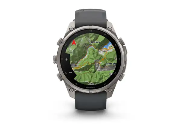 Garmin fenix 9 Pro inReach 43 mm chytré hodinky Carbon gray DLC Titanium Black/Pebble gray