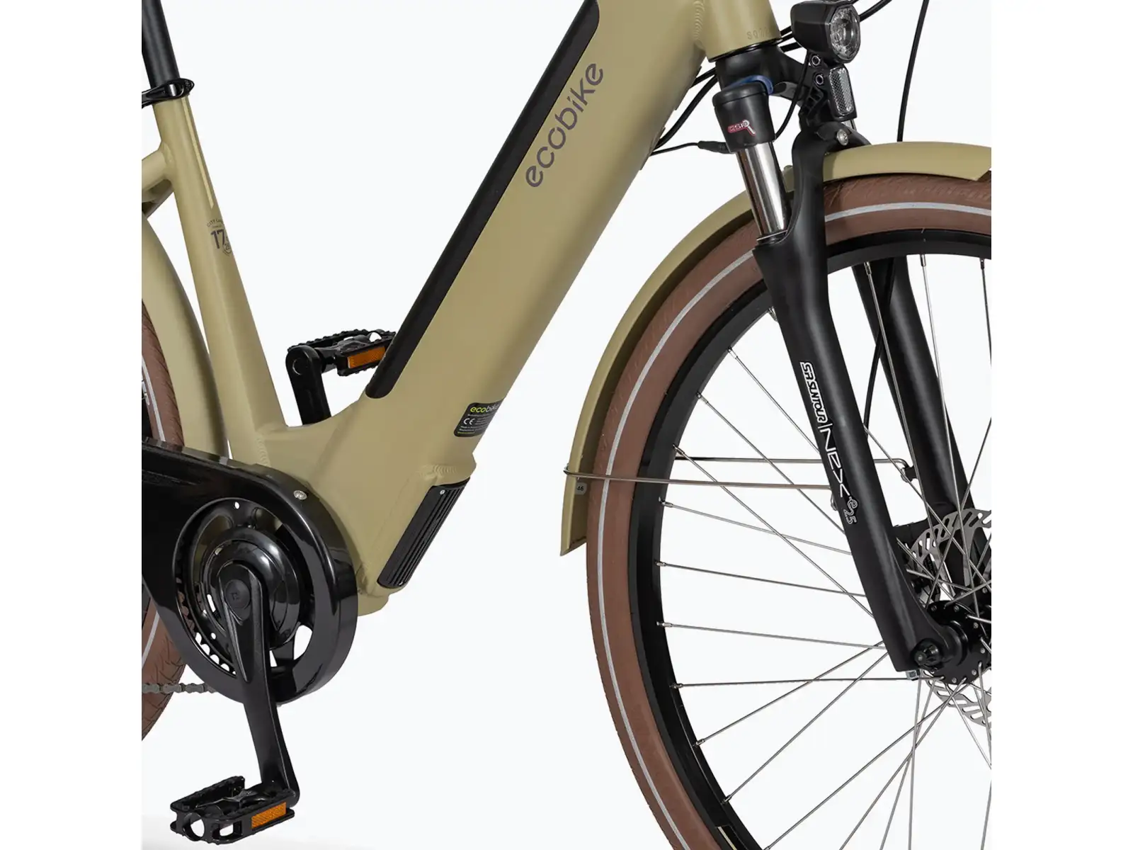 Ecobike X-City městské elektrokolo 468 Wh Cappuccino