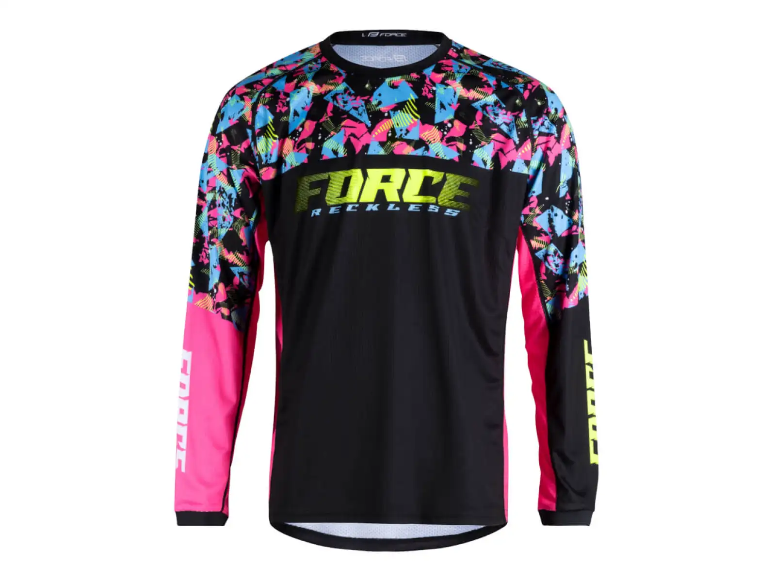 Force Reckless unisex dres dlouhý rukáv černá/růžová/fluo