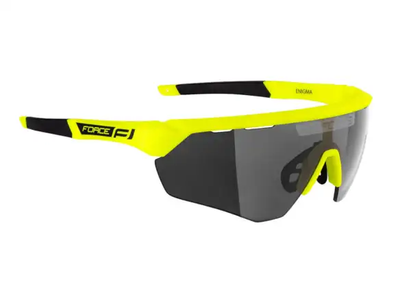 Force Enigma cyklistické brýle fluo/černá skla