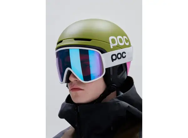 POC Obex Contour lyžařská přilba Olivine Green Matt/Thulite Pink Matt