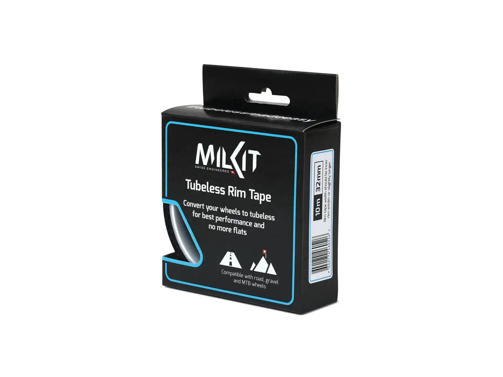 milKit tubeless páska do ráfku 10 m x 32 mm černá