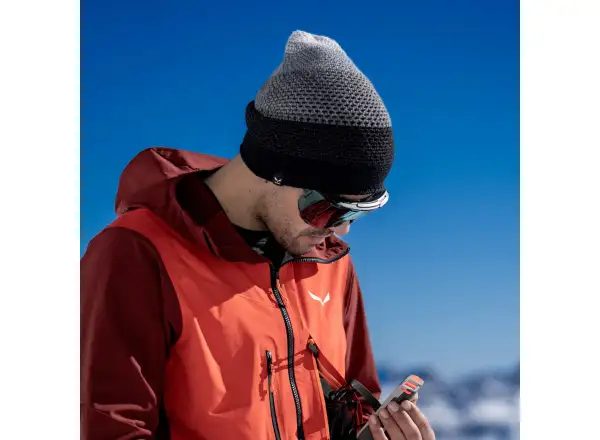 Salewa Sella Merino čepice Grey Stripes