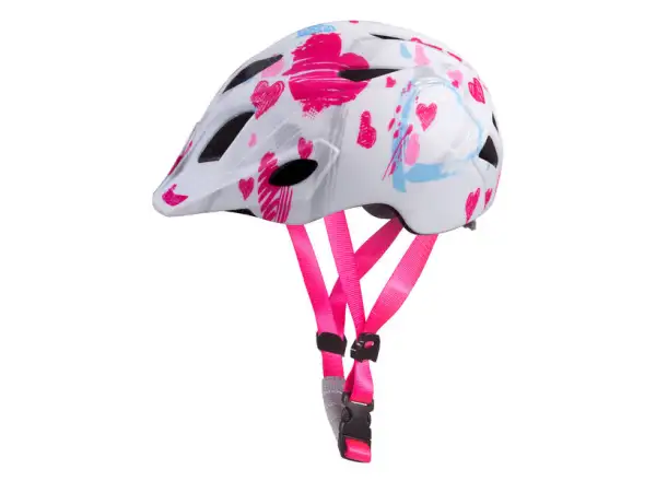 Etape Pluto Light dětská cyklistická přilba bílá/růžová matná
