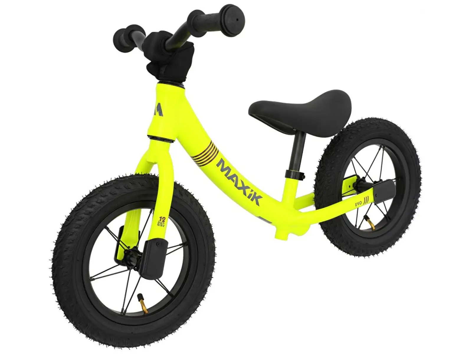 odrážedlo MAXÍK Evo Lite fluo žlutá/fialová