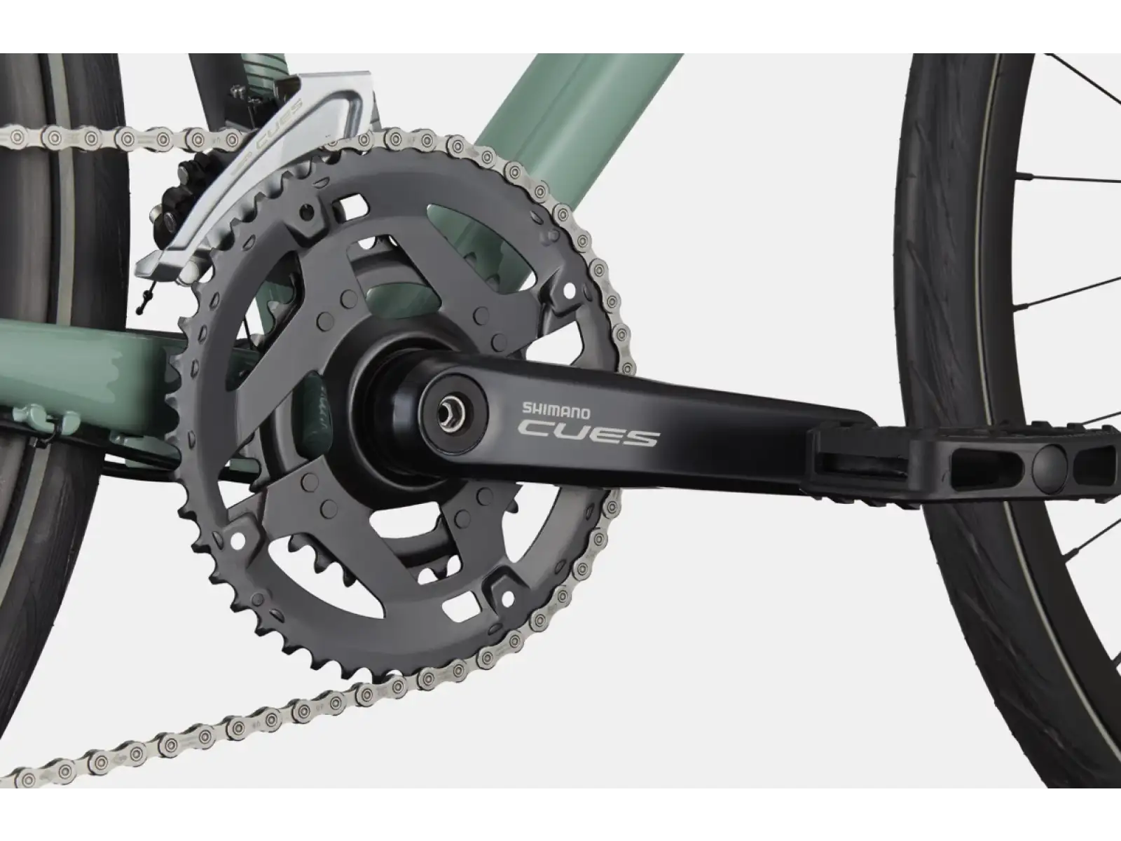 Cannondale Quick 3 Remixte Step-thru trekingové kolo Sage
