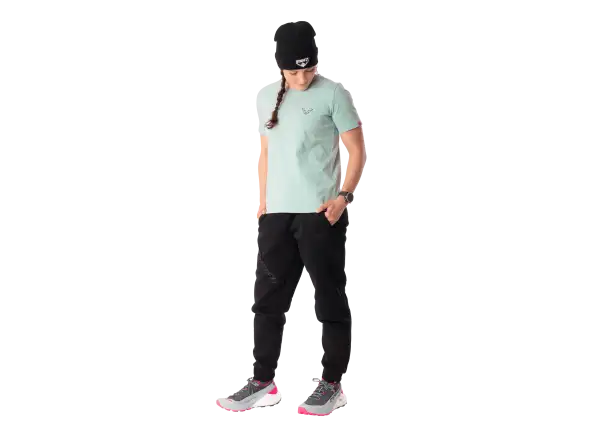 Dynafit Back Graphic Cotton dámské triko krátký rukáv Cloud Blue/Twilight