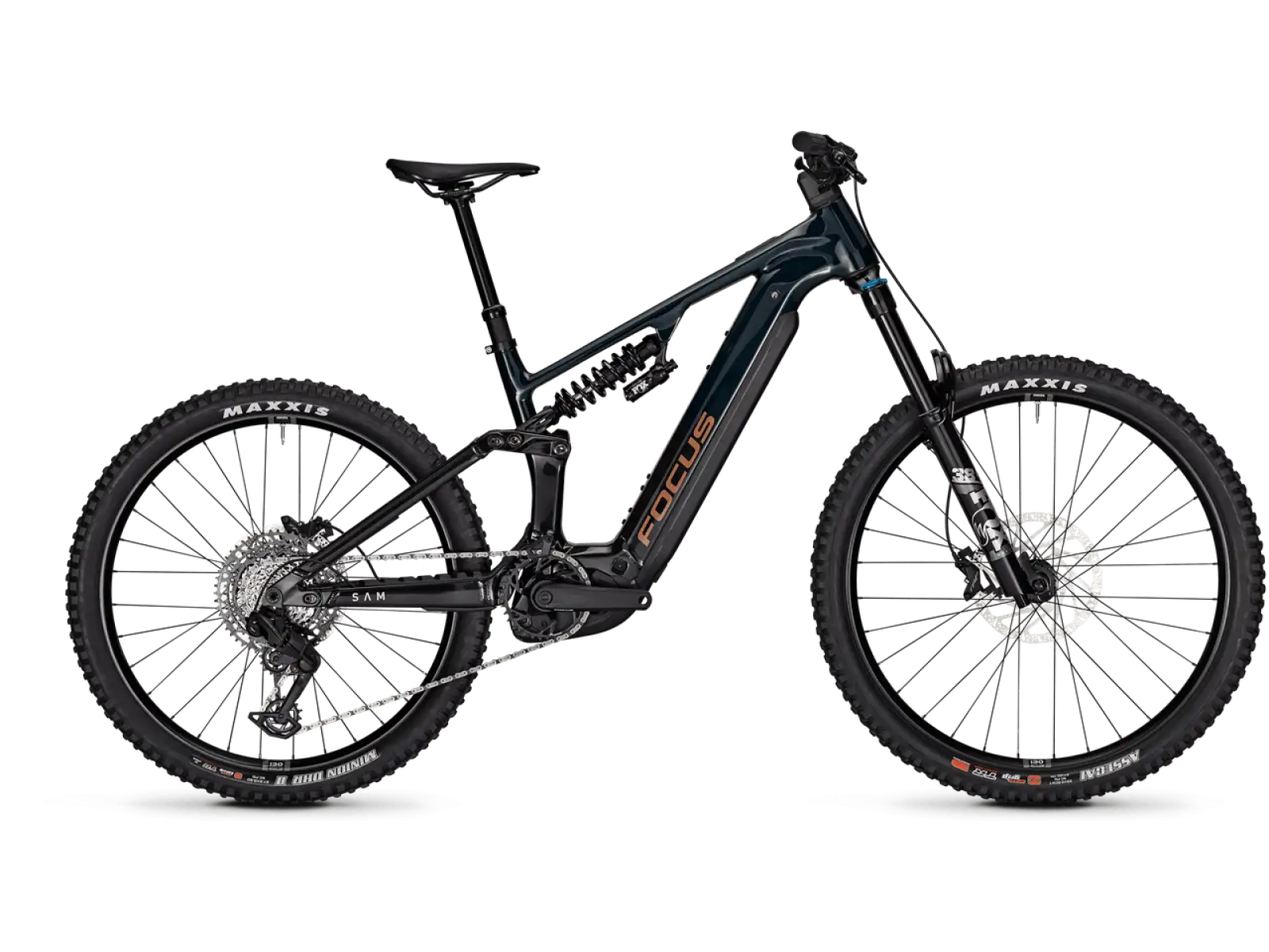 Focus SAM 8 600Wh celoodpružené elektrokolo Classicgreen / Obsidianblack