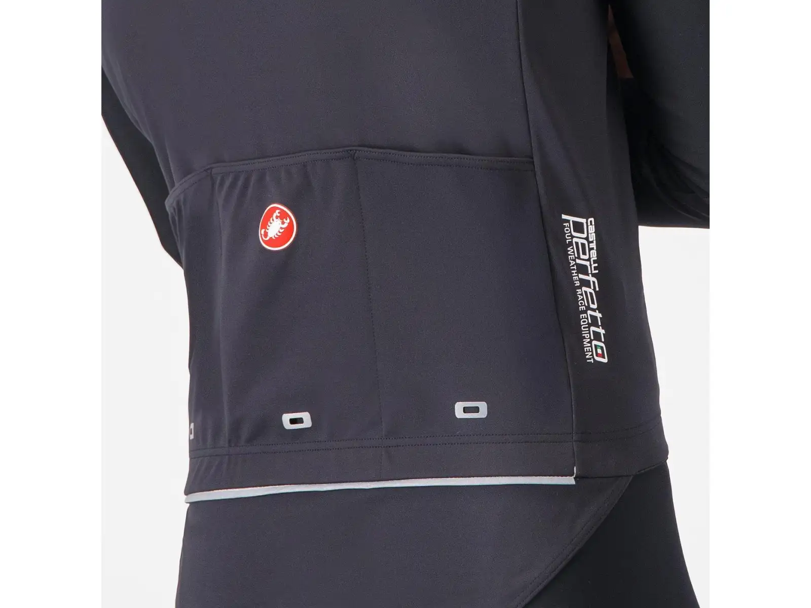 Castelli Perfetto RoS 3 Jacket pánská bunda Light Black/Silver Reflex