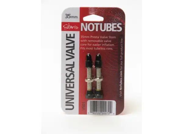 No Tubes Universal Tubeless ventilky 35mm - pár