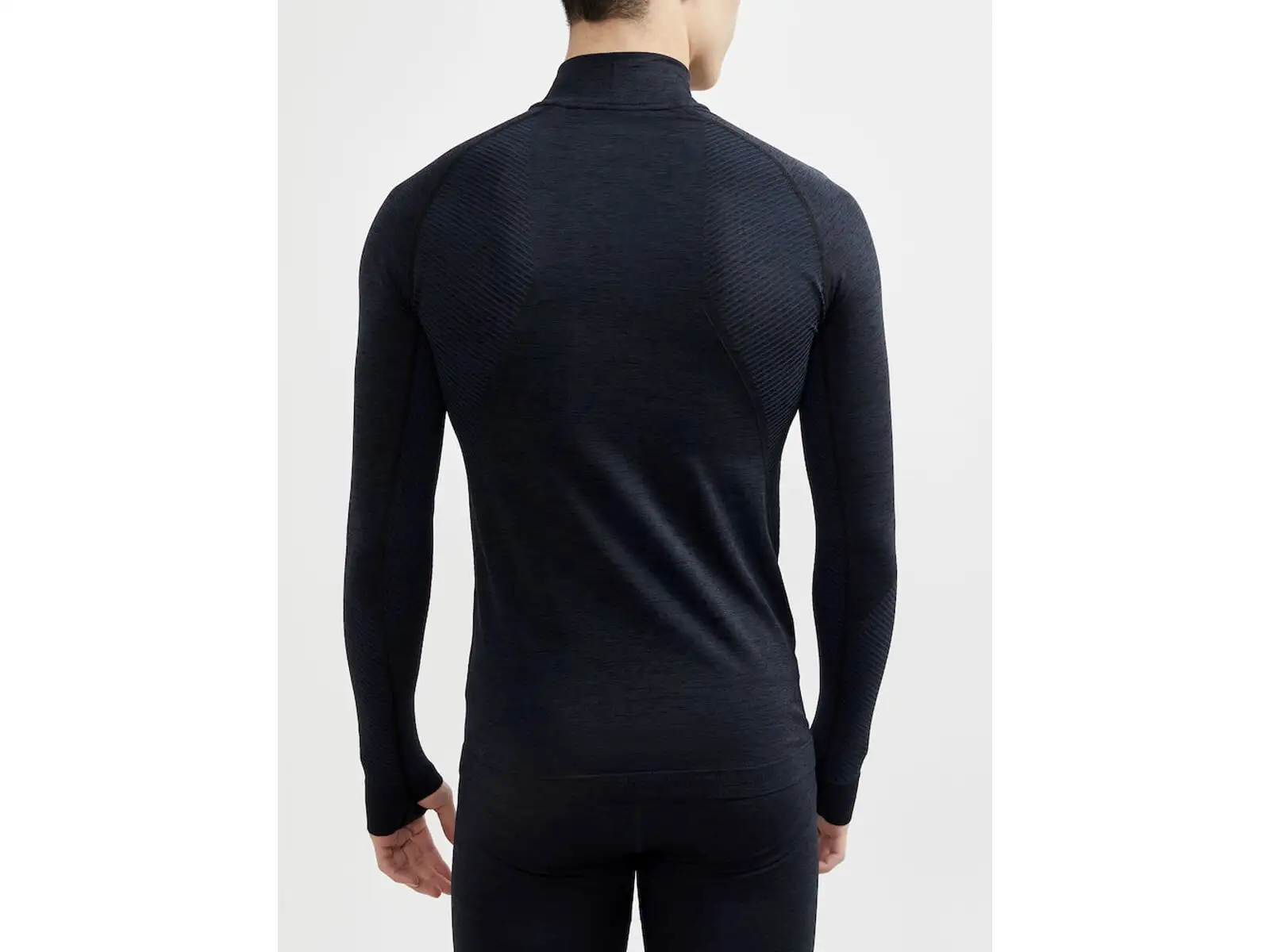 Craft Core Dry Active Comfort Zip pánské triko dlouhý rukáv černá