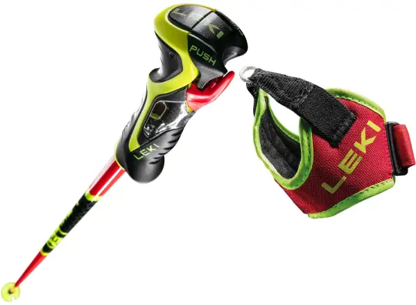 Leki WCR TBS SL 3D sjezdové hole Bright Red/Black/Neonyellow