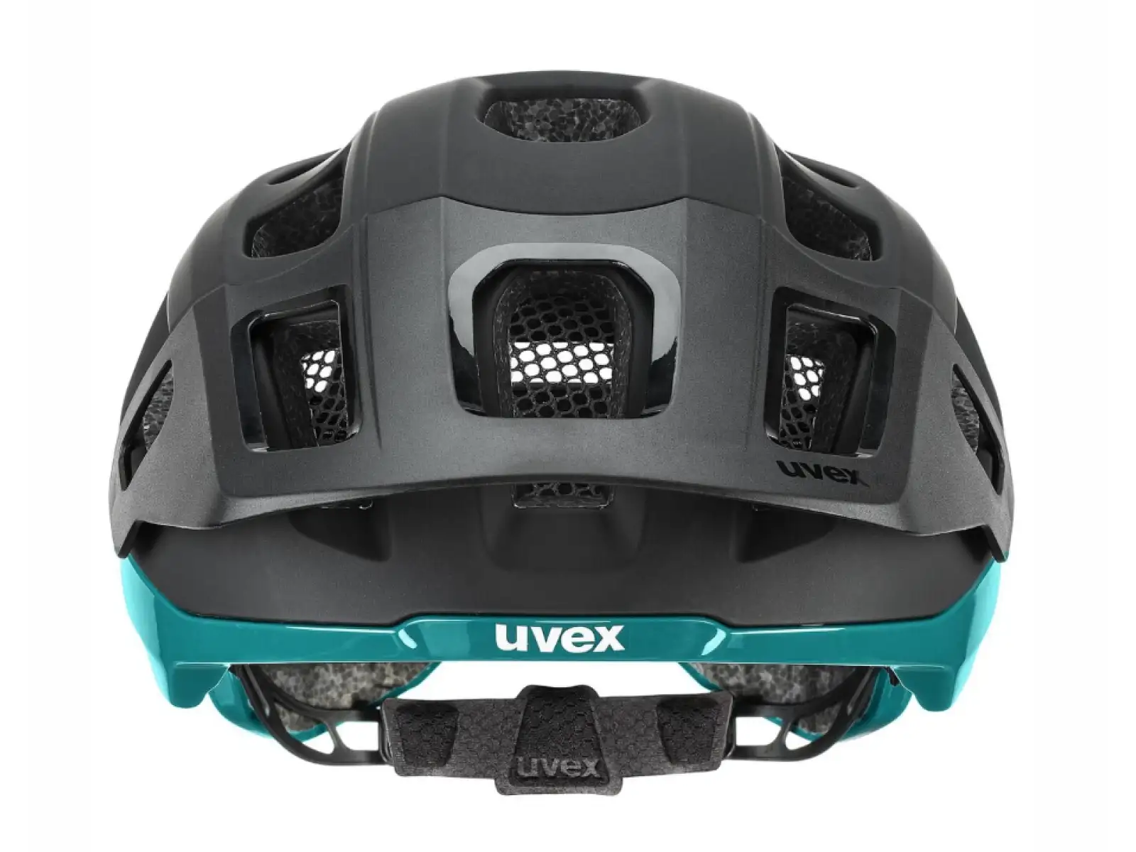 Uvex React MTB přilba Black/Teal Matt