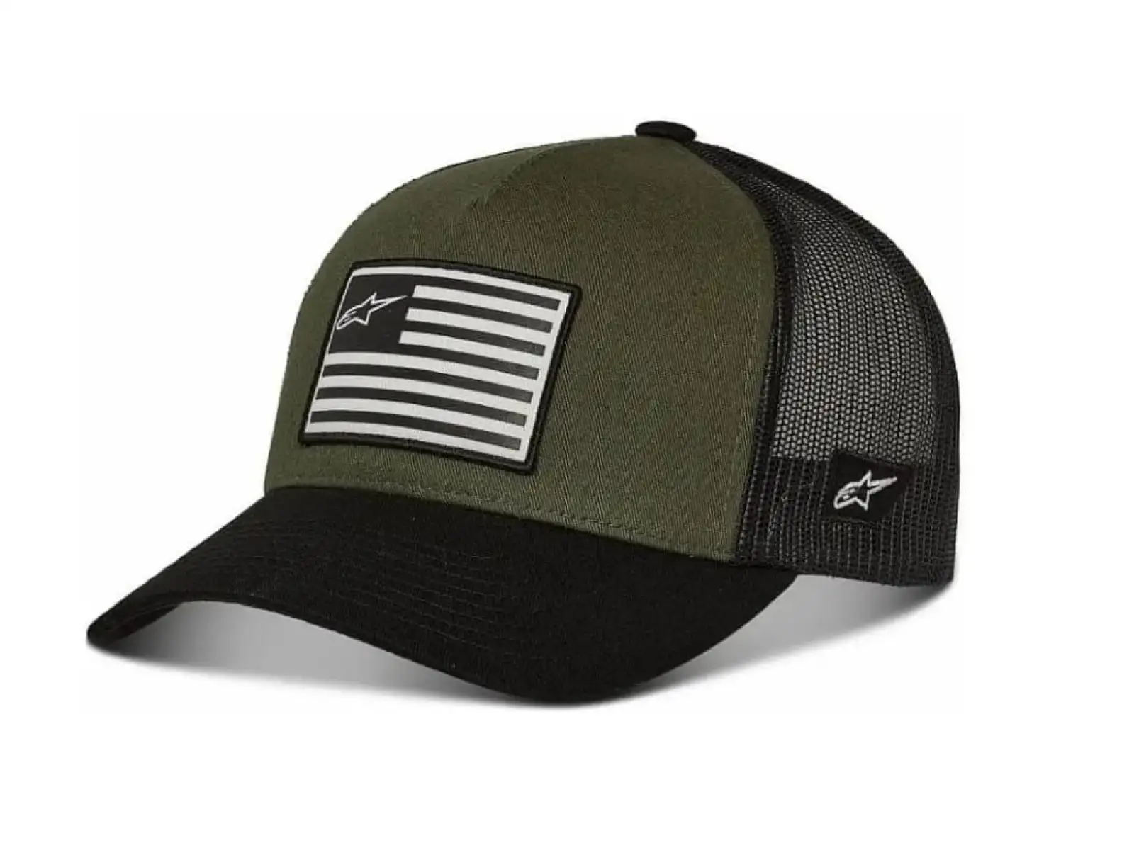 Alpinestars Flag Snapback kšiltovka military černá/zelená