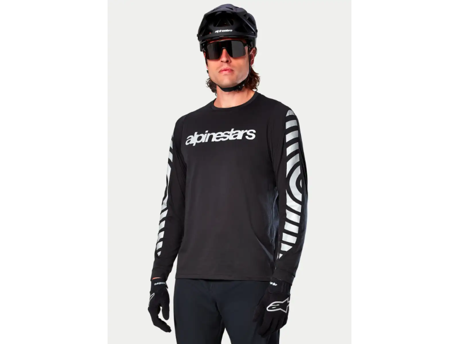 Alpinestars A-Dura Dri Oscar pánský dres dlouhý rukáv Black Reflective