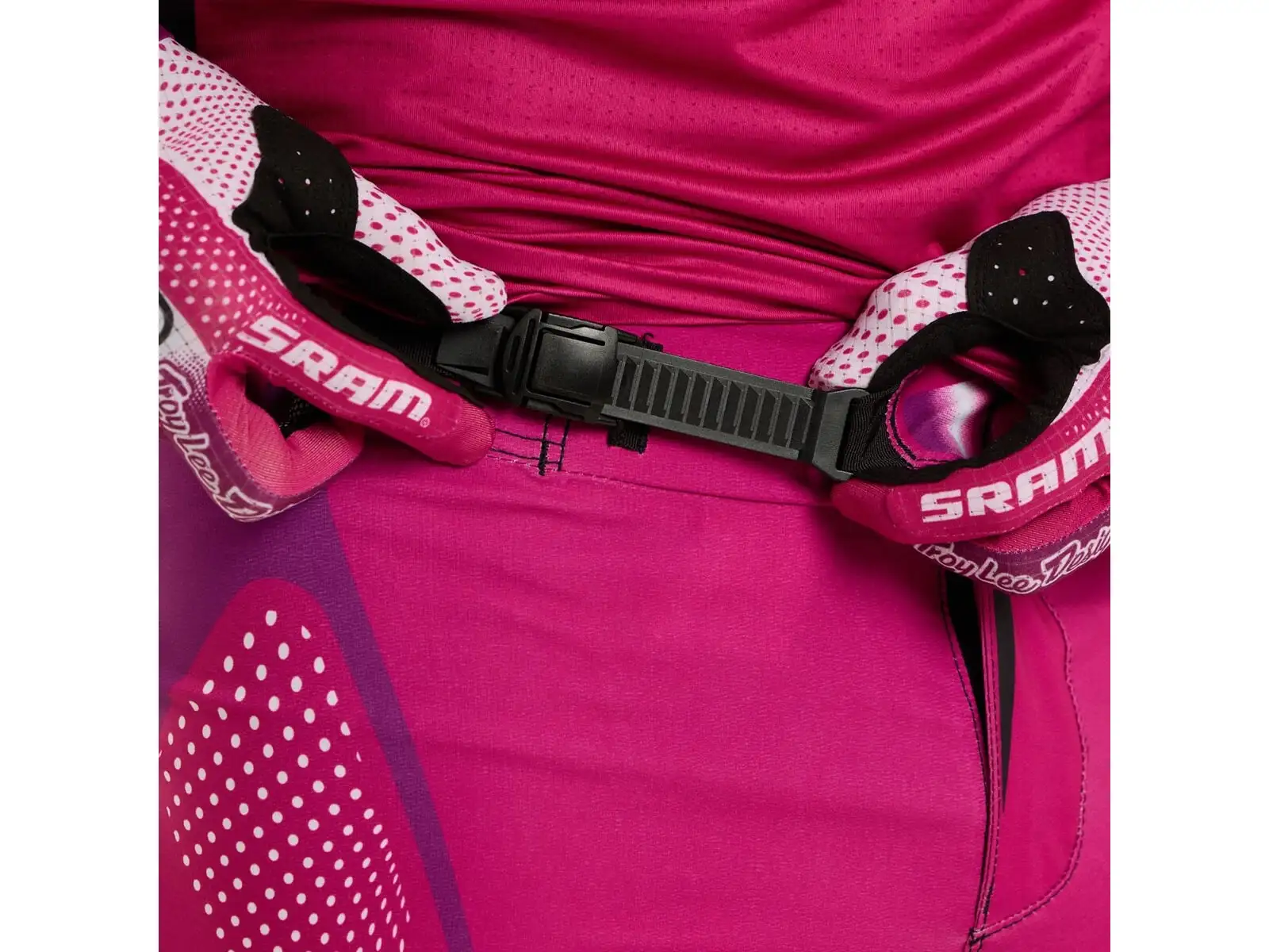 Troy Lee Designs x SRAM Sprint pánské kalhoty Radioscape Fuchsia