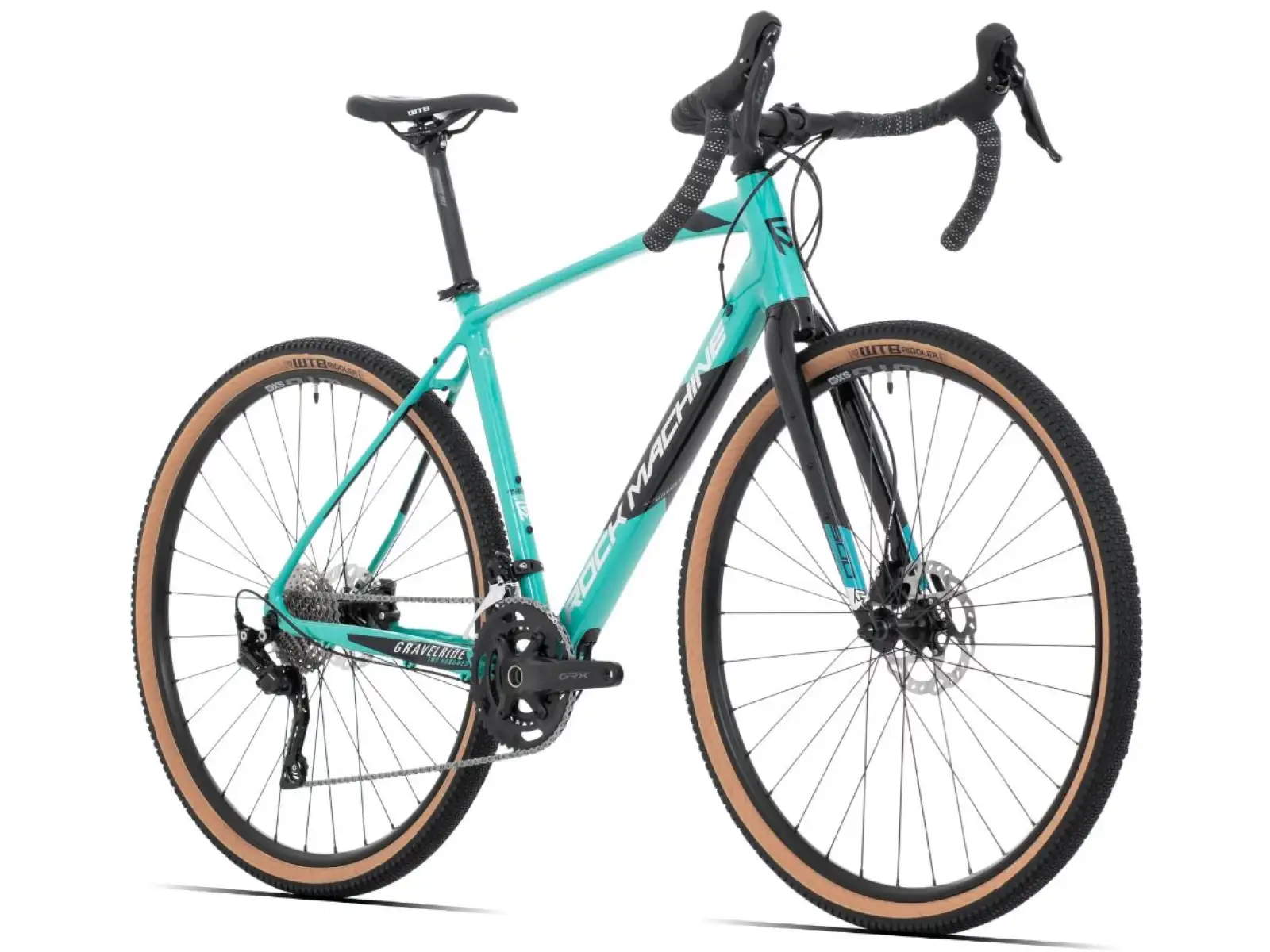 Rock Machine GravelRide 500 gloss light slate/black/silver gravel kolo
