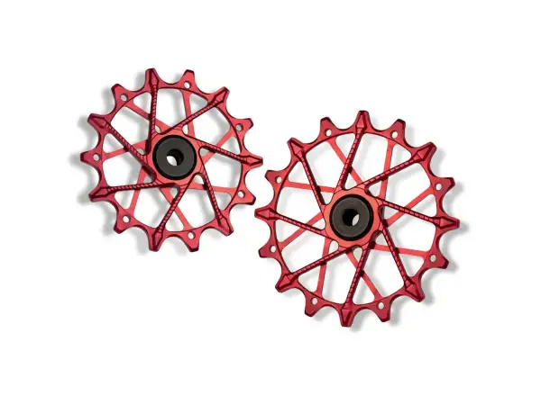 Garbaruk kladky přehazovačky pro Sram Transmision 14+16z červená