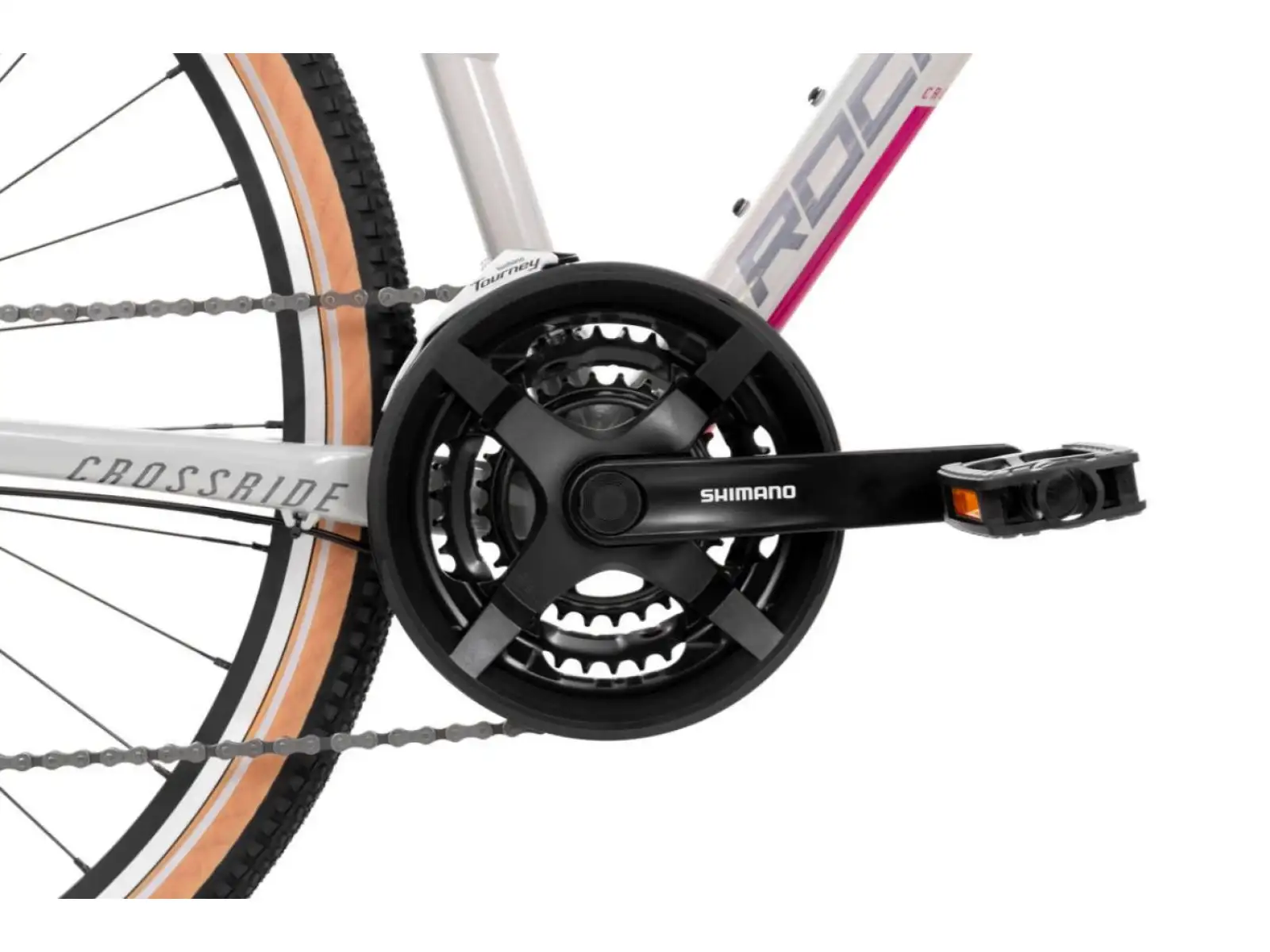 Rock Machine CrossRide 100 Lady gloss light grey/dark grey trekingové kolo