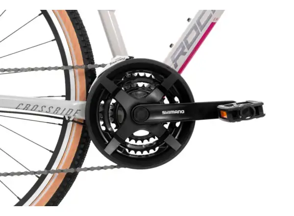 Rock Machine CrossRide 100 Lady gloss light grey/dark grey trekingové kolo
