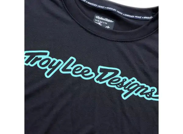 Troy Lee Designs Skyline Ride pánský dres s dlouhým rukávem Signature Black/Real Teal