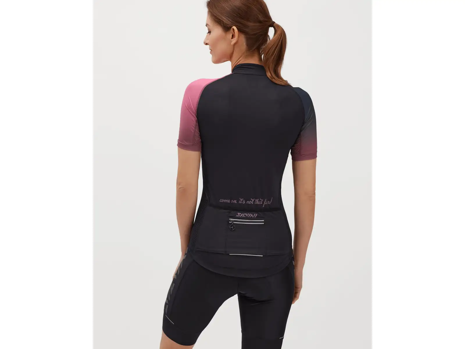 Silvini Mazzana dámský dres krátký rukáv Black/Fuchsia