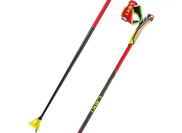 Leki HRC Max Poles běžecké hole bright red/neon yellow/carbon structure