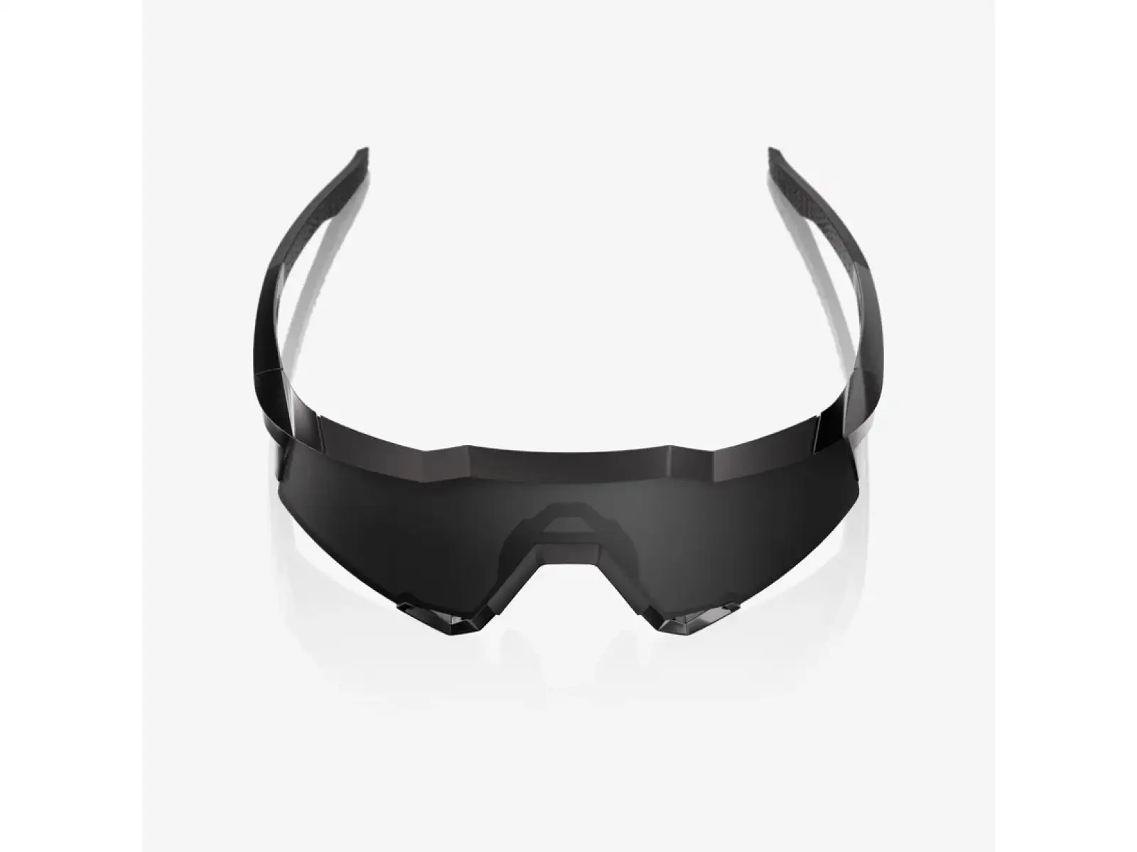 100% Speedcraft sluneční brýle Matte Black Gloss Black/Black Mirror