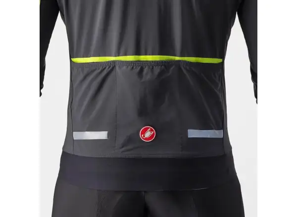 Castelli Flight Air pánská bunda gray/lime